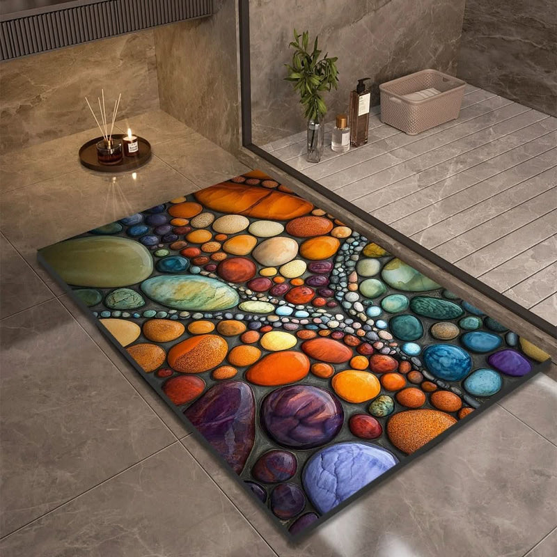 TAPIS DE BAIN AQUASOFT – Tapis de bain en terre de diatomée pour sécurité et confort