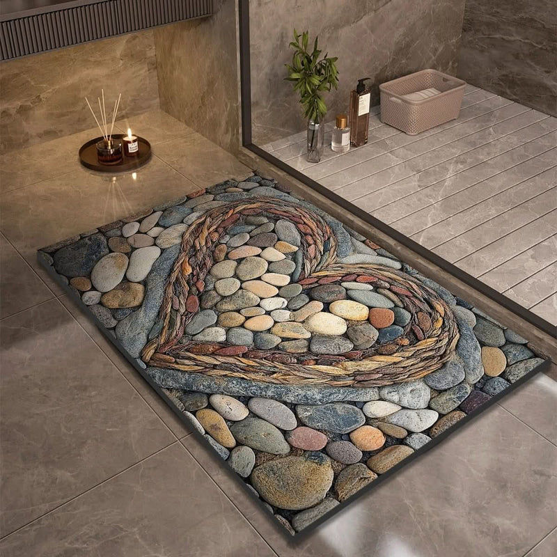 TAPIS DE BAIN AQUASOFT – Tapis de bain en terre de diatomée pour sécurité et confort