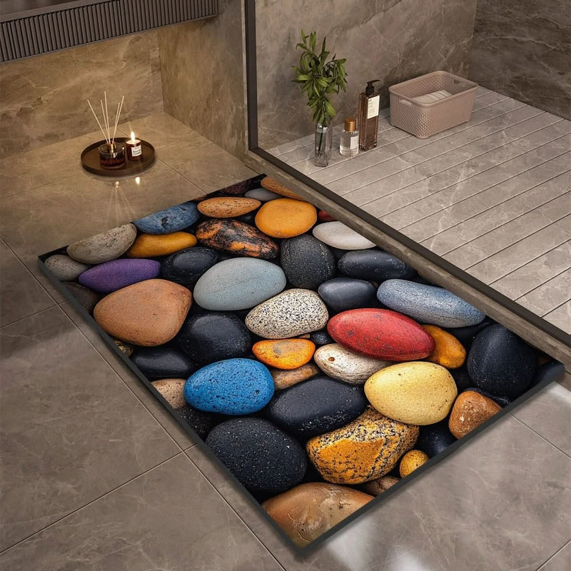 TAPIS DE BAIN AQUASOFT – Tapis de bain en terre de diatomée pour sécurité et confort