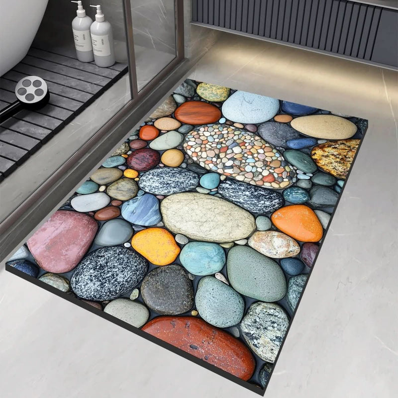 TAPIS DE BAIN AQUASOFT – Tapis de bain en terre de diatomée pour sécurité et confort