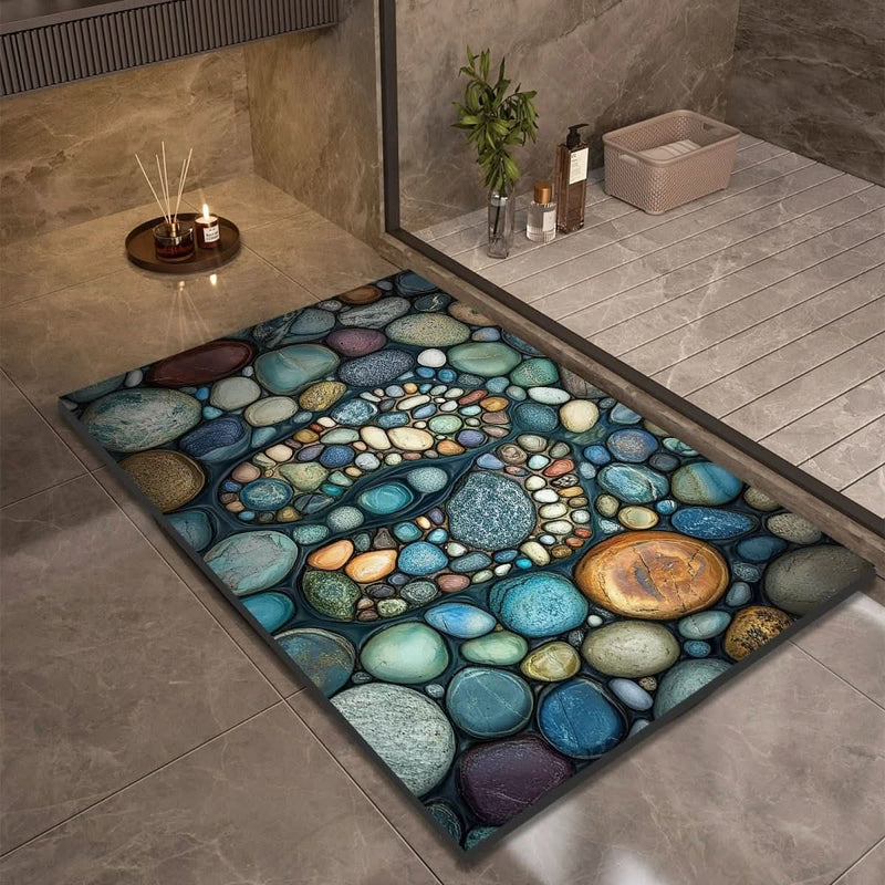 TAPIS DE BAIN AQUASOFT – Tapis de bain en terre de diatomée pour sécurité et confort