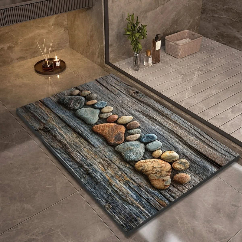 TAPIS DE BAIN AQUASOFT – Tapis de bain en terre de diatomée pour sécurité et confort