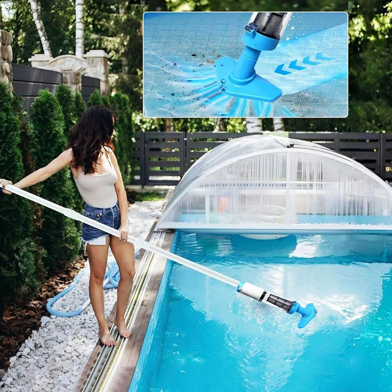 Cordless Pool Vacuum Cleaner with Telescopic Pole for Easy Pool Cleaning