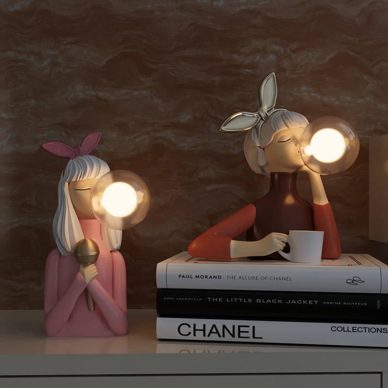 Artistic Table Lamp with Figures – Unique, Playful and Atmospheric