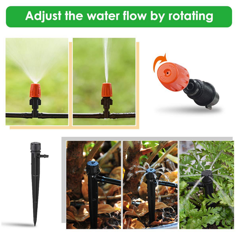 Automatic Drip Irrigation Kit for Gardens, Balconies and Greenhouses