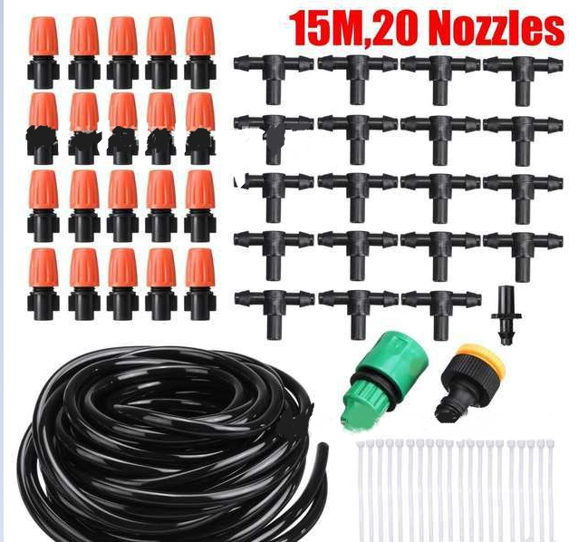 Automatic Drip Irrigation Kit for Gardens, Balconies and Greenhouses