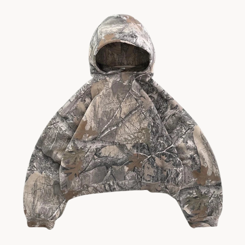 Urban Camo Oversized Unisex Hoodie – Relaxed streetwear look
