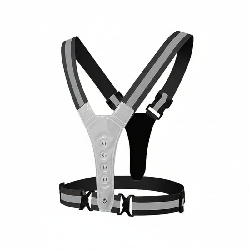 USB Rechargeable LED Safety Vest with 360° Reflective Visibility