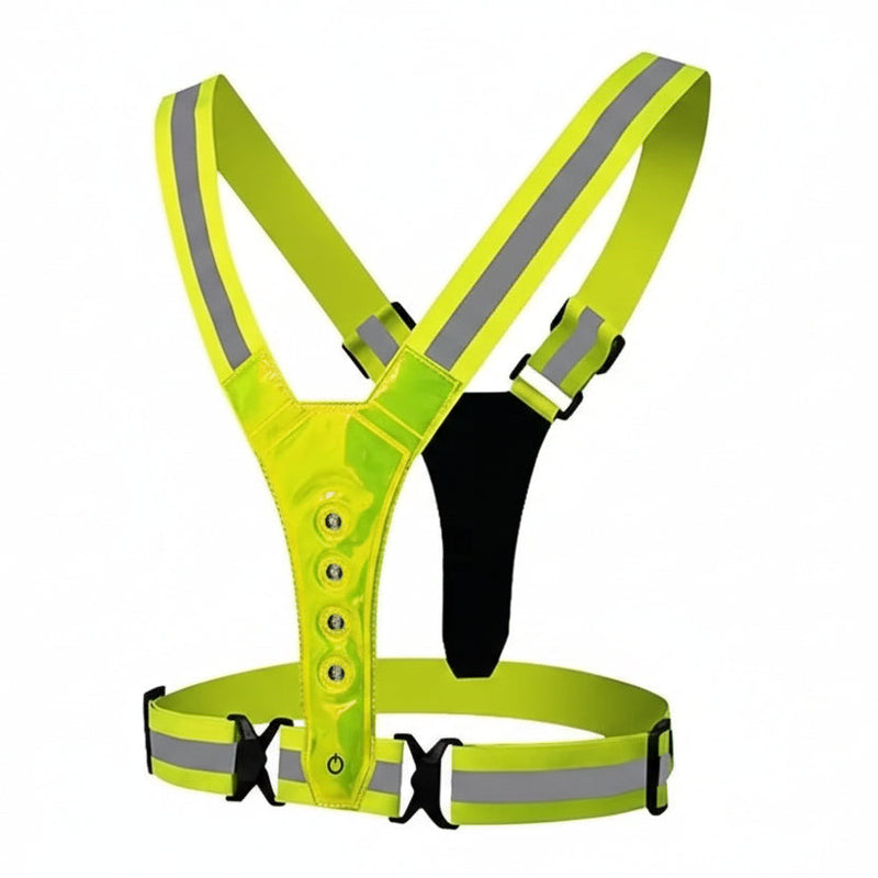 USB Rechargeable LED Safety Vest with 360° Reflective Visibility