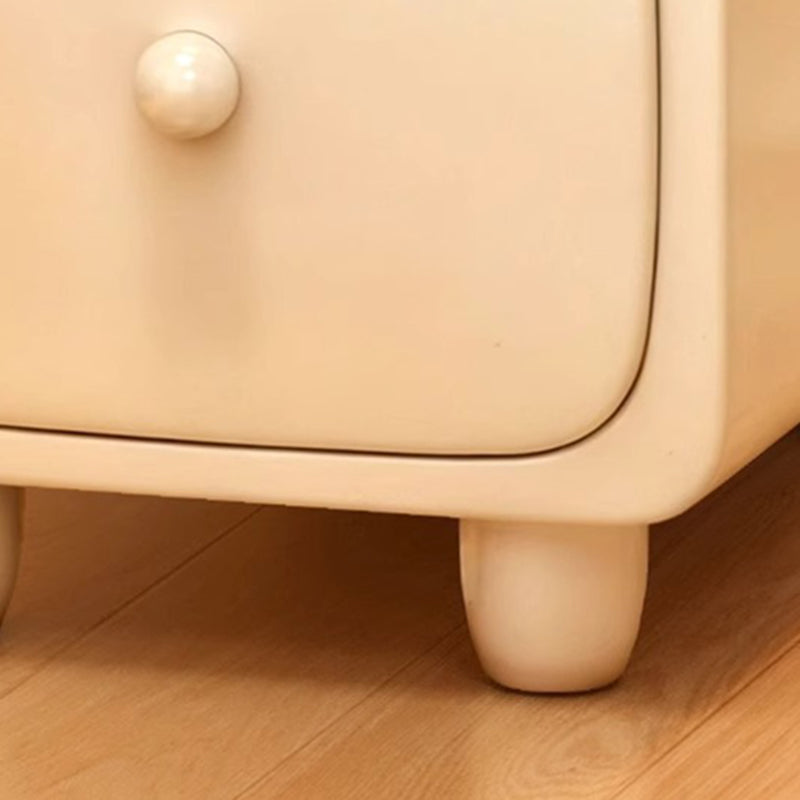 Slim MDF Nightstand with One or Two Drawers
