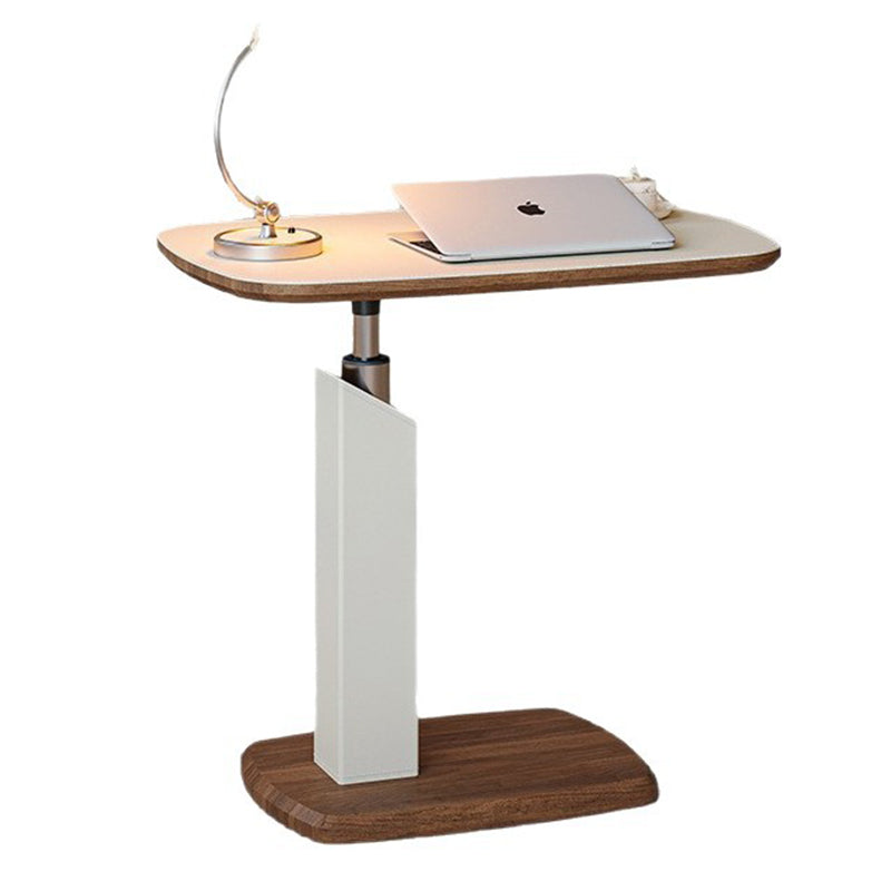 Height-Adjustable Swivel Side Table with Wheels for Flexible Living
