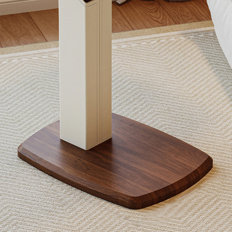 Height-Adjustable Swivel Side Table with Wheels for Flexible Living