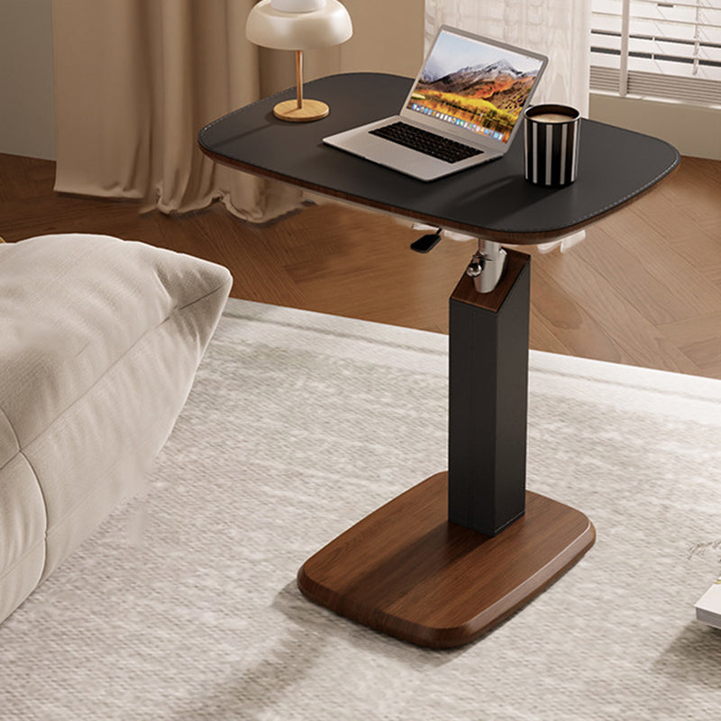 Height-Adjustable Swivel Side Table with Wheels for Flexible Living