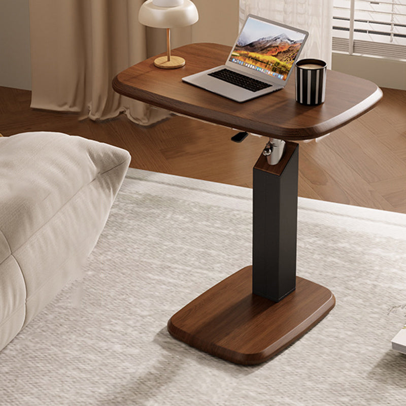 Height-Adjustable Swivel Side Table with Wheels for Flexible Living