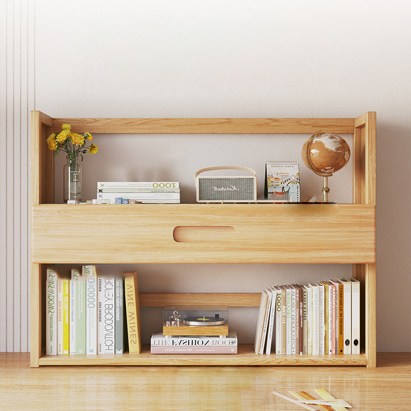 Bamboo Bookshelf with Optional Drawer and Two or Three Tiers