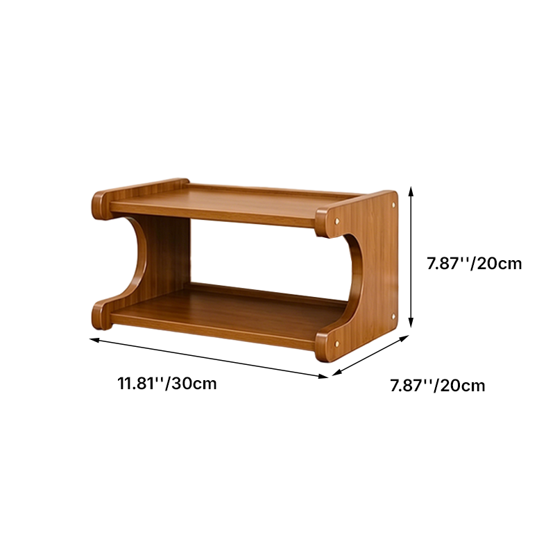 Tiered Bamboo Shoe Rack for Compact Entryway and Living Room Storage