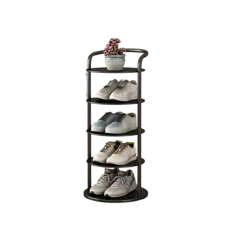 Vertical Metal Shoe Rack with Multi-Tier Storage