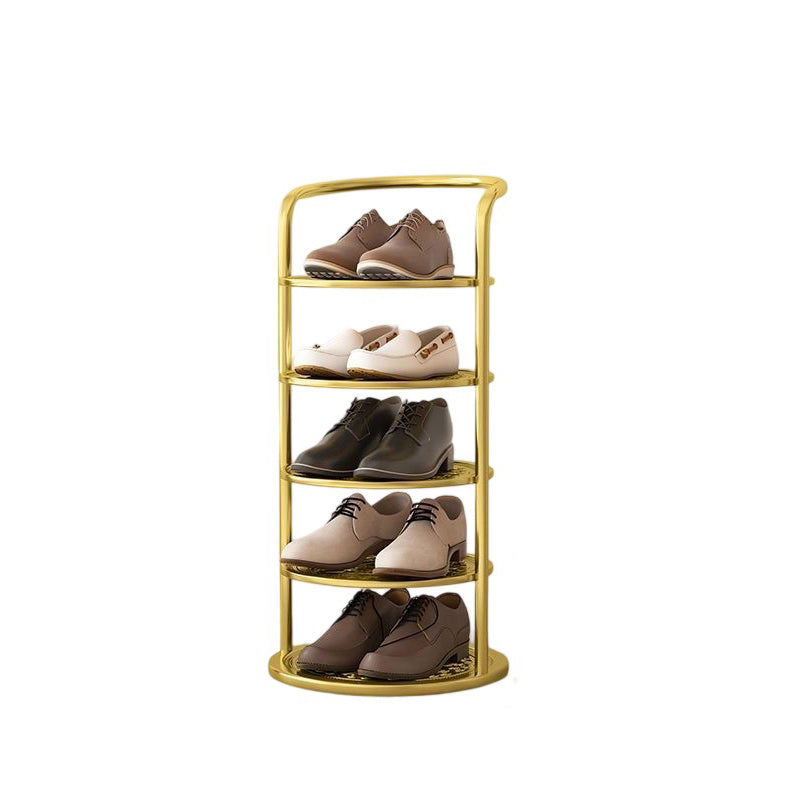 Vertical Metal Shoe Rack with Multi-Tier Storage
