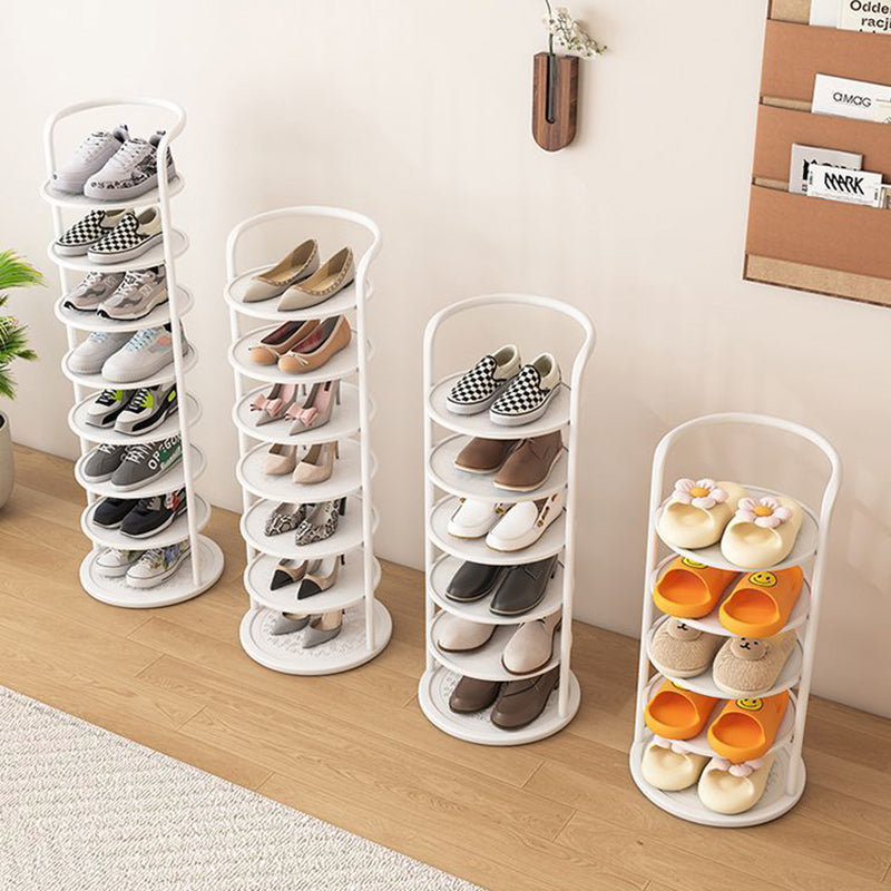 Vertical Metal Shoe Rack with Multi-Tier Storage