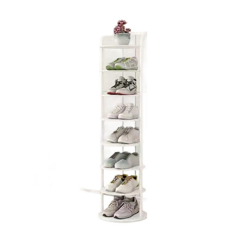 Vertical Metal Shoe Rack with Multi-Tier Storage