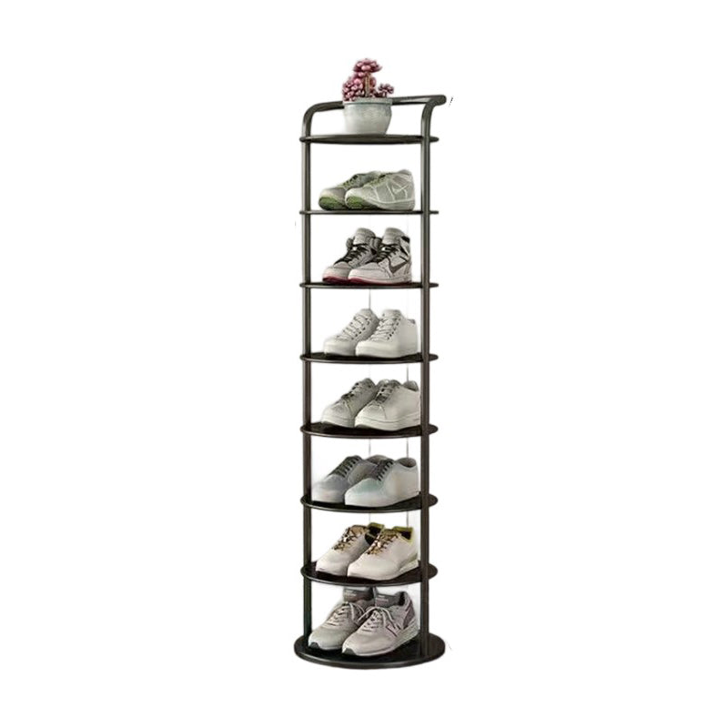 Vertical Metal Shoe Rack with Multi-Tier Storage
