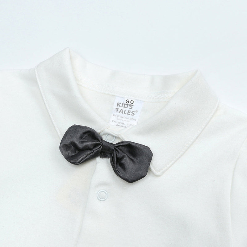 Boys' Outfit Set for Babies and Toddlers with Waistcoat and Bow Tie for Special Occasions