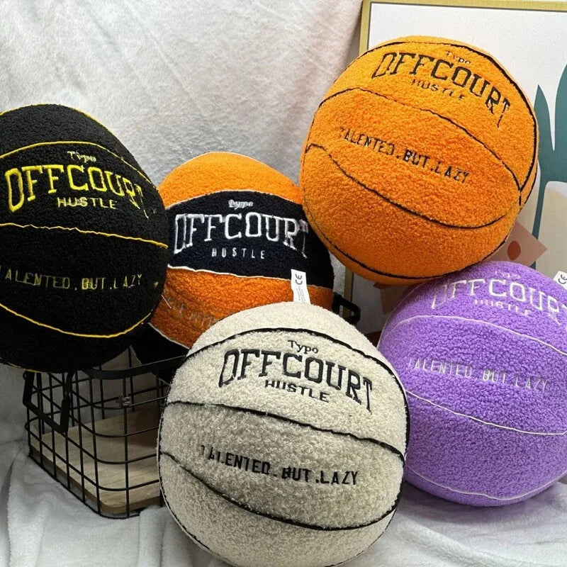 Plush Basketball Sports Decorative Cushion