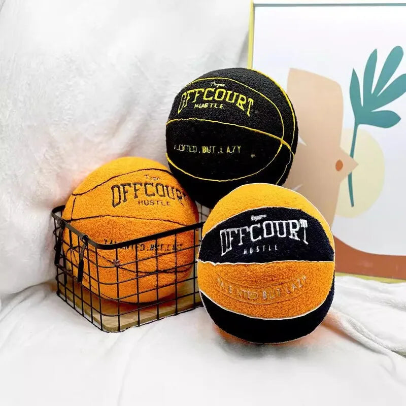Plush Basketball Sports Decorative Cushion