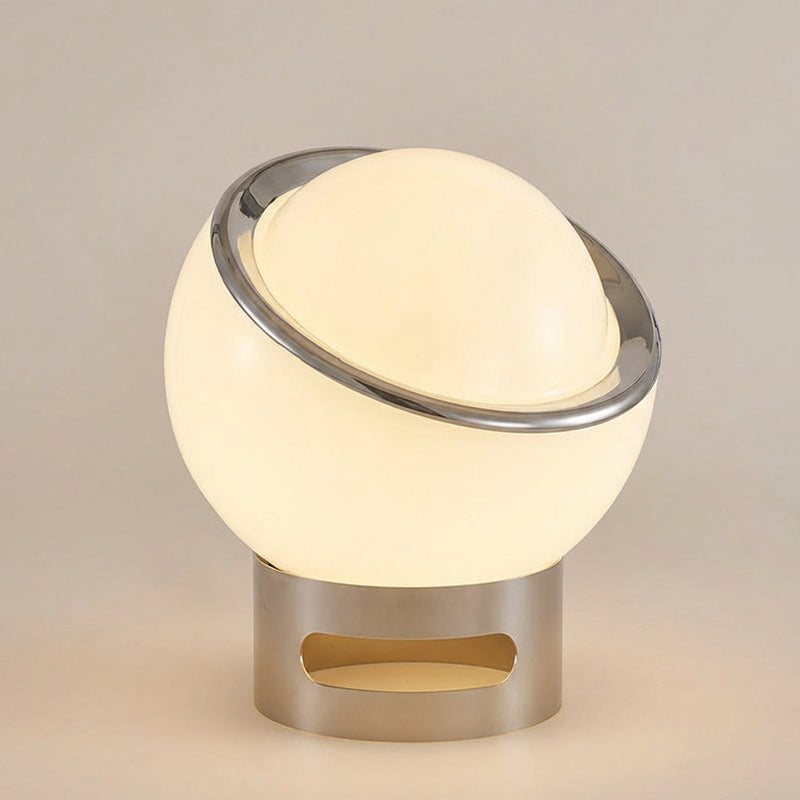 Aurelio Opal Glass Bauhaus Table Lamp