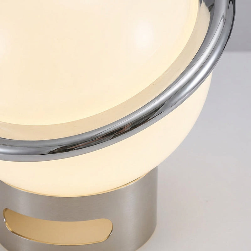 Aurelio Opal Glass Bauhaus Table Lamp