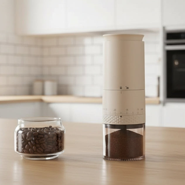 Rechargeable Electric Coffee Grinder with 38 Adjustable Grind Settings