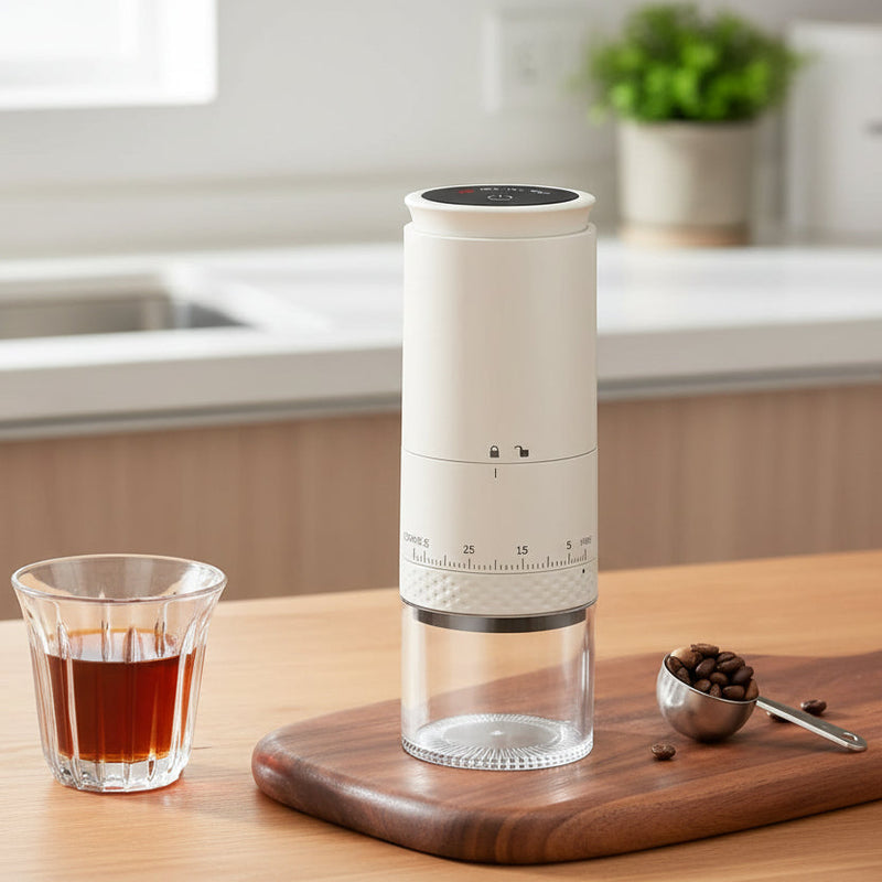 Rechargeable Electric Coffee Grinder with 38 Adjustable Grind Settings