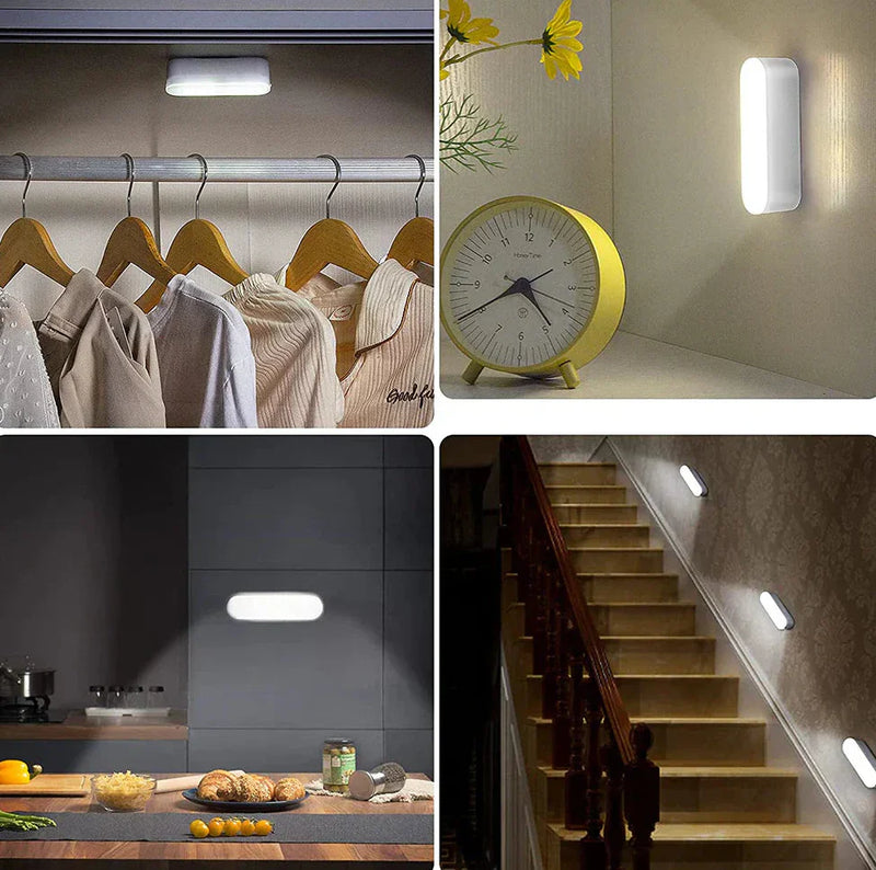 Wireless LED Wall Lamp with Motion Sensor – USB Rechargeable