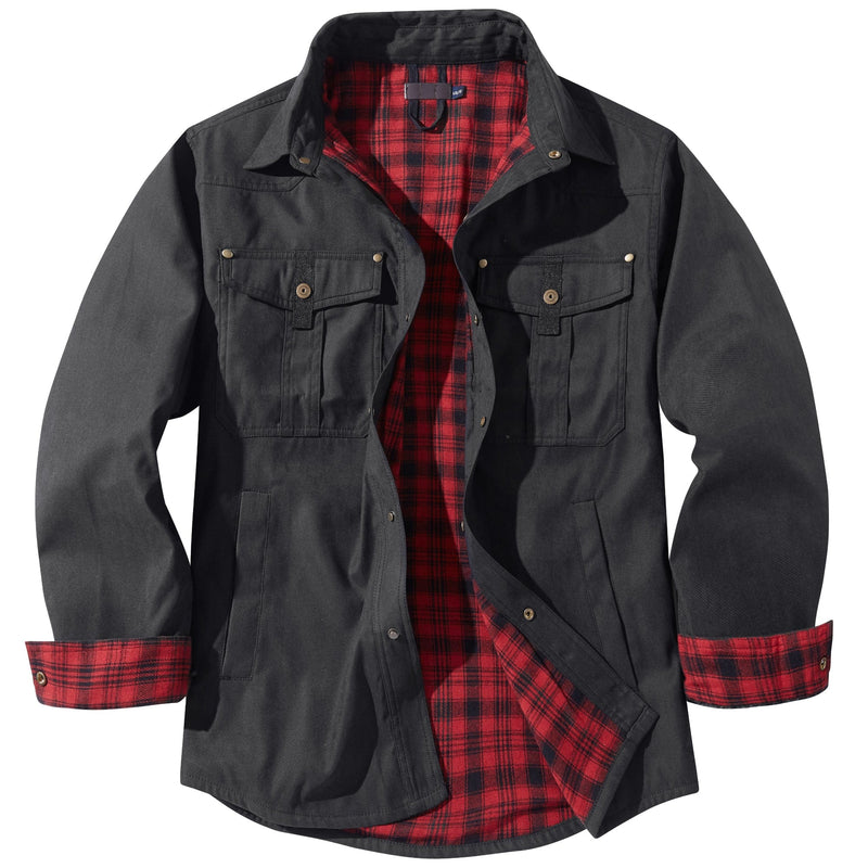 Versatile Men's Jacket with Insulated Flannel Lining – Functional and Reliable