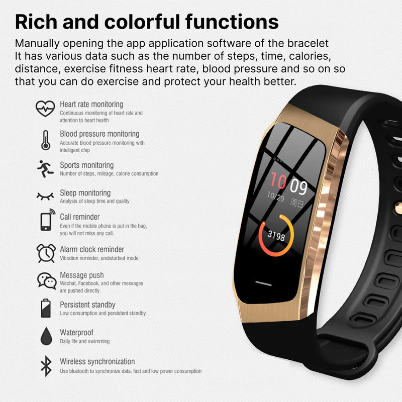 Smart Fitness Watch with Heart Rate Tracking