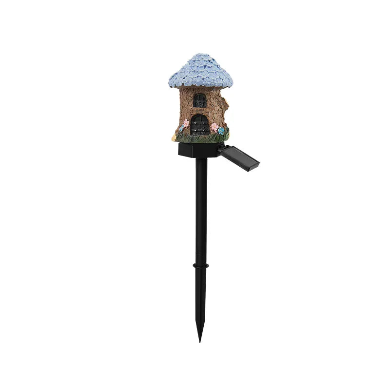 Solar Fairy Cottage Garden Stake Light