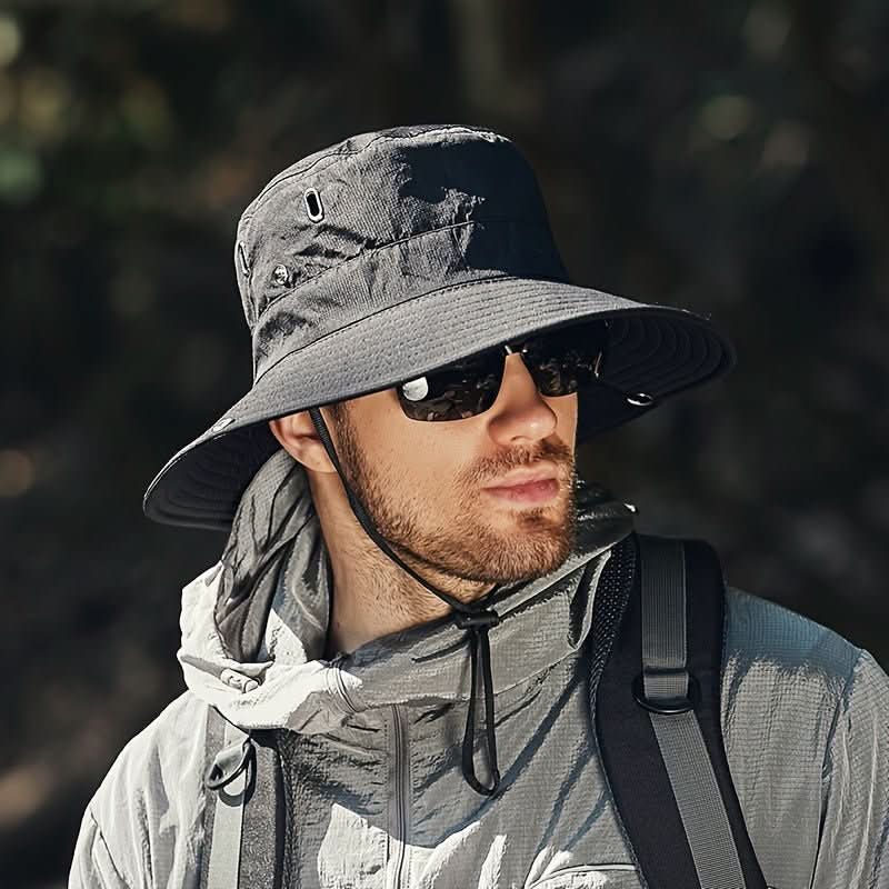 SOLGUARD - Breathable wide brim sun hat with UV protection designed for outdoor comfort, travel, and all-day sun safety