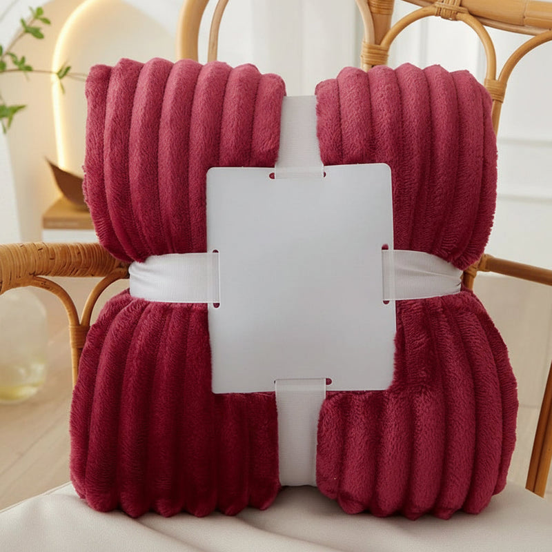 Striped Flannel Fleece Blanket for Warmth and Everyday Comfort