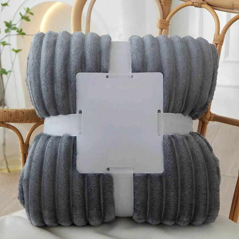 Striped Flannel Fleece Blanket for Warmth and Everyday Comfort