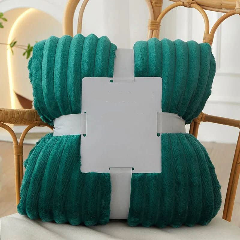 Striped Flannel Fleece Blanket for Warmth and Everyday Comfort