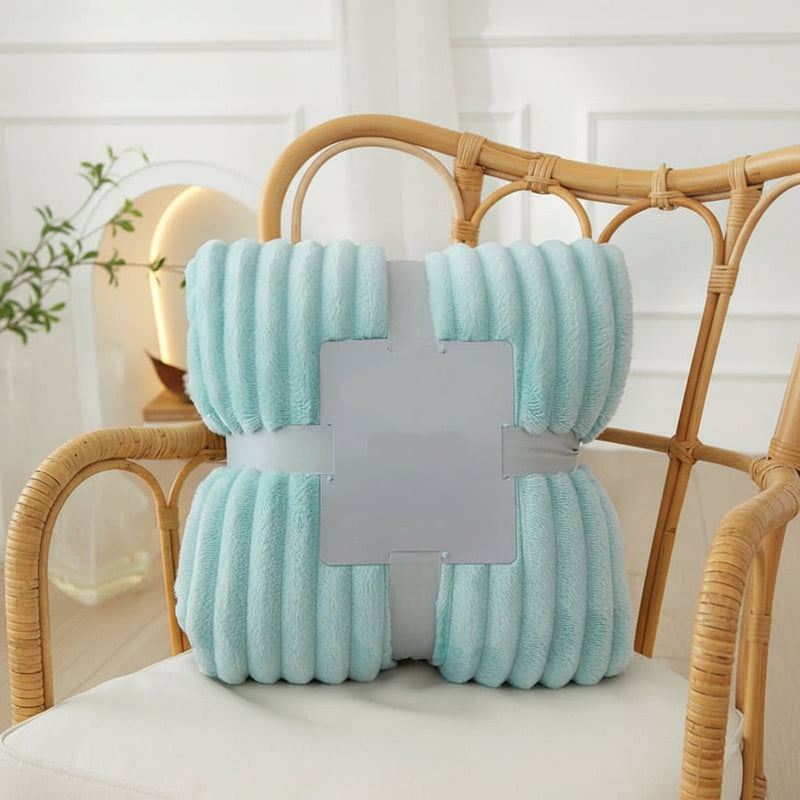 Striped Flannel Fleece Blanket for Warmth and Everyday Comfort