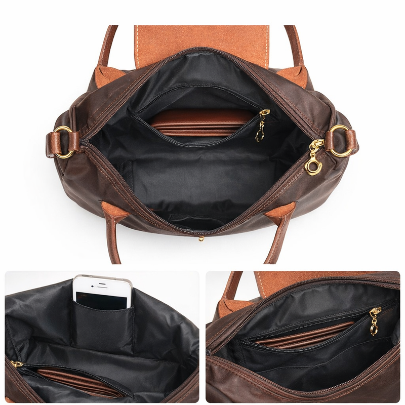 Women’s Handbag with Zip – Luxury and Spacious Shoulder Bag with Stylish Design