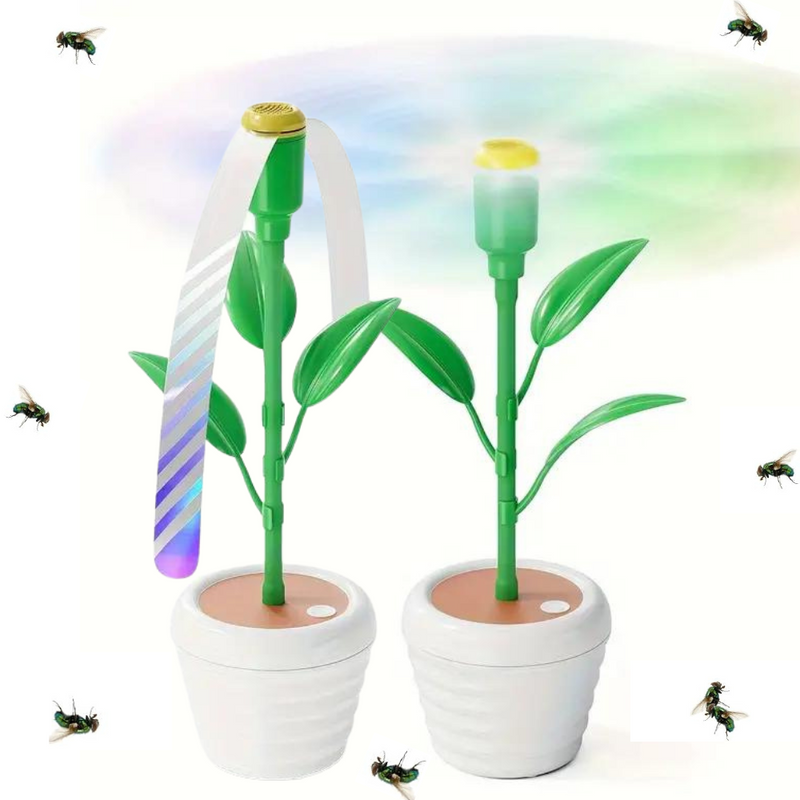 Flowerpot-Style Fly Repellent Fans for Outdoor Dining