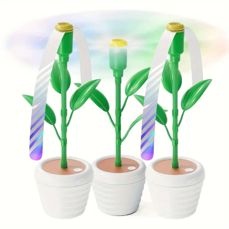 Flowerpot-Style Fly Repellent Fans for Outdoor Dining