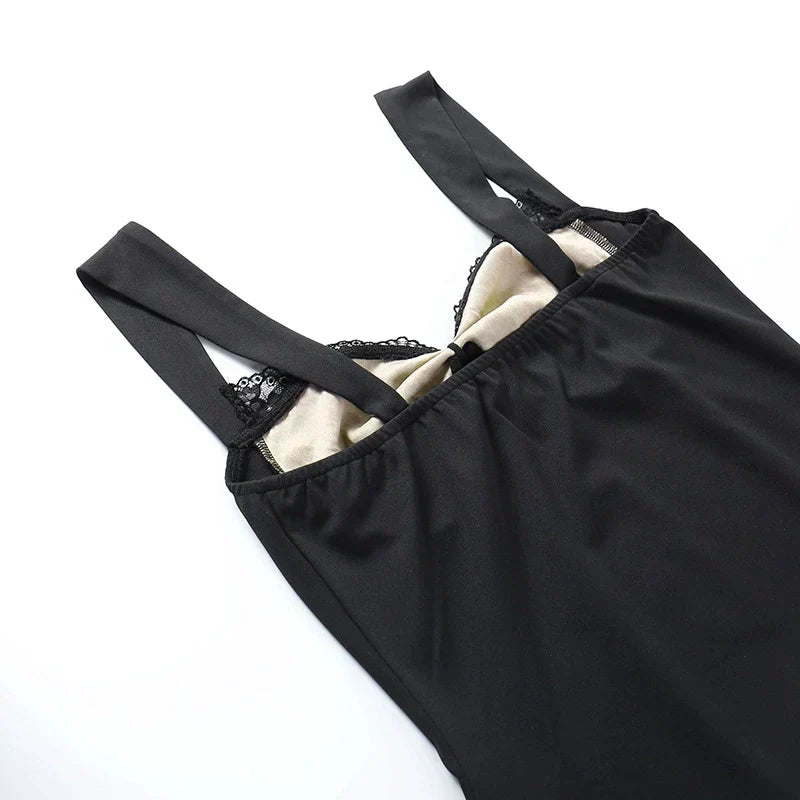 Ladies' Mini Dress with Lace and A-Line Fit