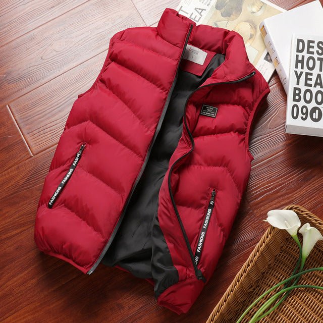 Men's Quilted Bodywarmer with Zip and Pockets