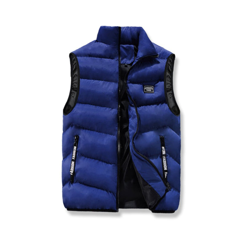 Men's Quilted Bodywarmer with Zip and Pockets