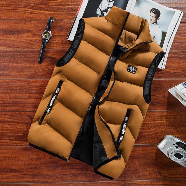 Men's Quilted Bodywarmer with Zip and Pockets
