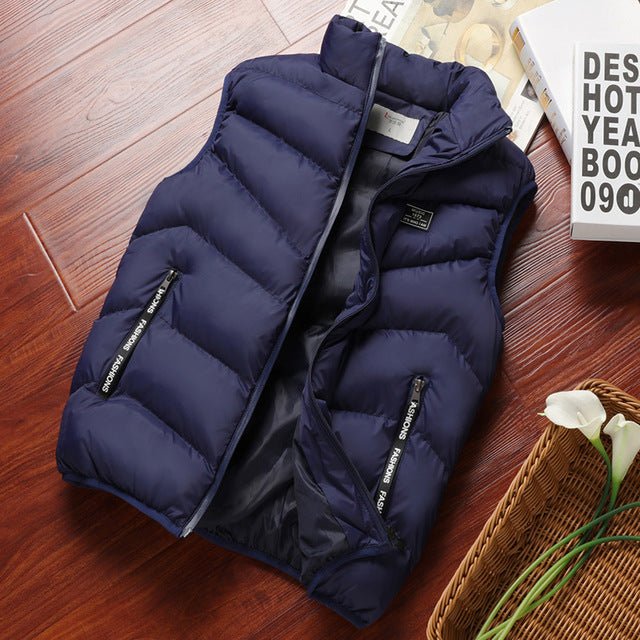 Men's Quilted Bodywarmer with Zip and Pockets