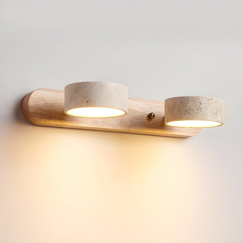 LED Travertine Wall Light with Integrated Lighting for Modern Interiors